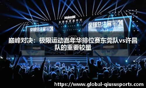 巅峰对决：极限运动嘉年华排位赛东莞队vs许昌队的重要较量